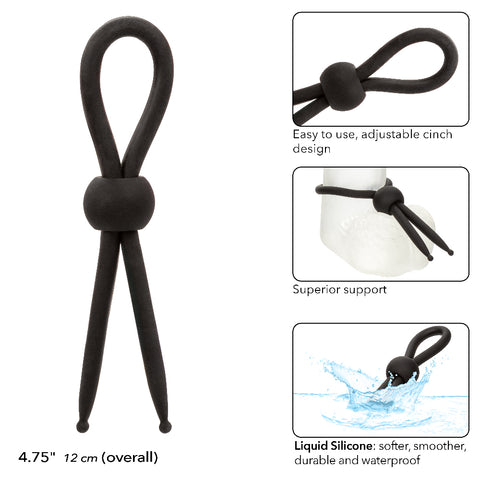 Alpha Liquid Silicone Lasso - Black Alpha Liquid Silicone Lasso - Black
