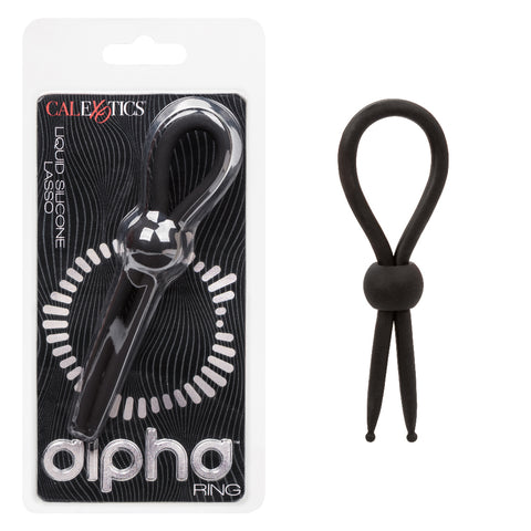 Alpha Liquid Silicone Lasso - Black Alpha Liquid Silicone Lasso - Black