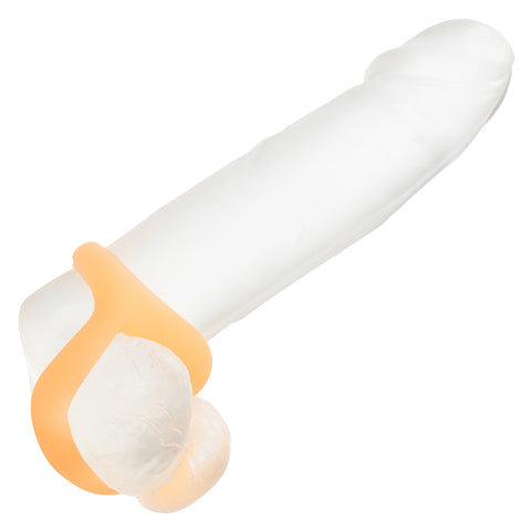 Alpha Glow-in-the-Dark Liquid Silicone Teardrop  Ring - Orange Alpha Glow-in-the-Dark Liquid Silicone Teardrop  Ring - Orange