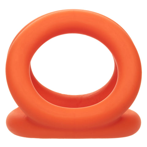 Alpha Liquid Silicone Tri-Ring - Orange  Orange Alpha Liquid Silicone Tri-Ring - Orange  Orange