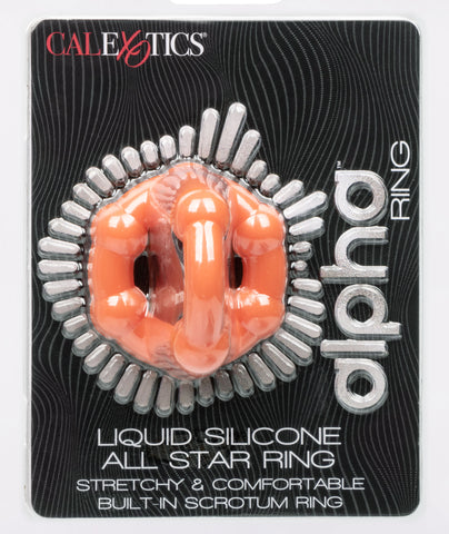 Alpha Liquid Silicone All Star Ring - Orange Alpha Liquid Silicone All Star Ring - Orange