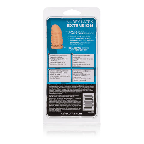 3 Inch Latex Extension - Nubby - Ivory 3 Inch Latex Extension - Nubby - Ivory