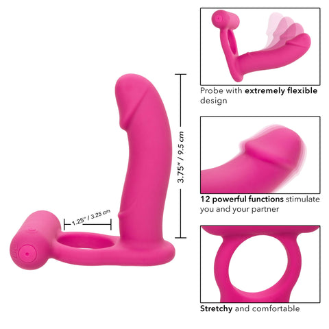 Silicone Rechargeable Double Diver - Pink Silicone Rechargeable Double Diver - Pink