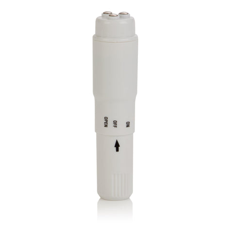 Compact Waterproof Personal Travel Massager With 4 Tips - White Compact Waterproof Personal Travel Massager With 4 Tips - White