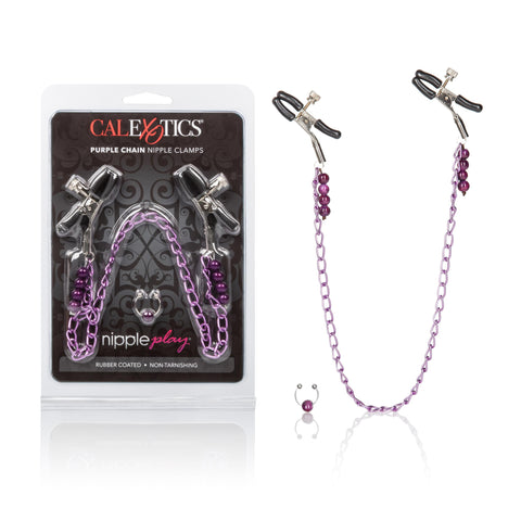 Purple Chain Nipple Clamps Purple Chain Nipple Clamps