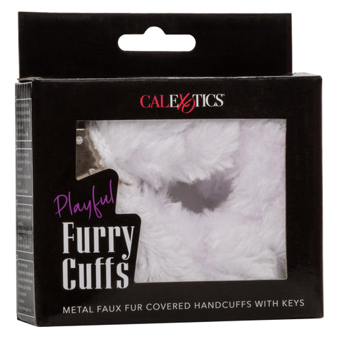Playful Furry Cuffs - White Playful Furry Cuffs - White