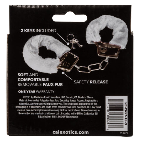 Playful Furry Cuffs - White Playful Furry Cuffs - White