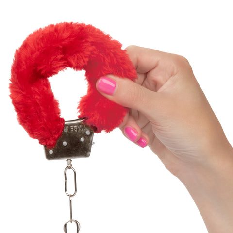 Playful Furry Cuffs - Red Playful Furry Cuffs - Red