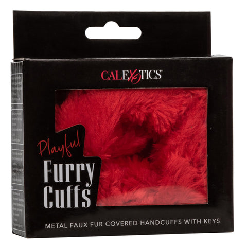 Playful Furry Cuffs - Red Playful Furry Cuffs - Red