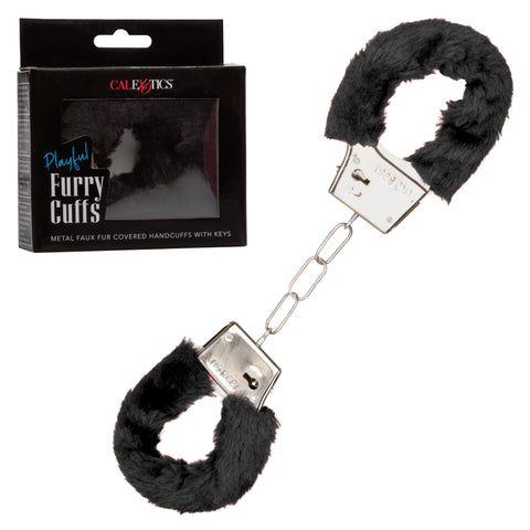 Playful Furry Cuffs - Black Playful Furry Cuffs - Black