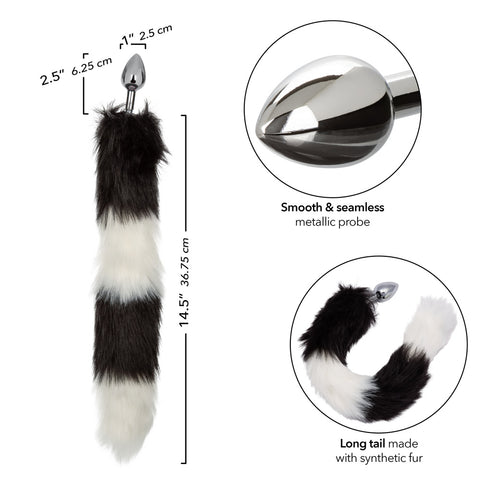 Running Wild Tail - Black/white Running Wild Tail - Black/white