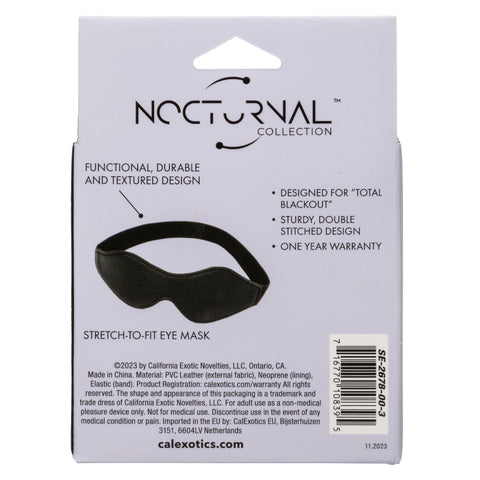 Nocturnal Collection Eye Mask - Black Nocturnal Collection Eye Mask - Black