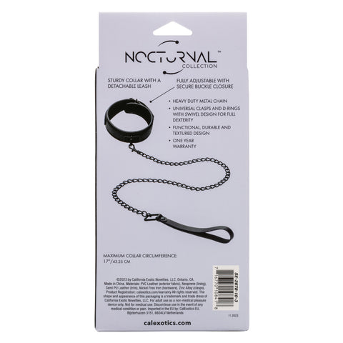 Nocturnal Collection  Collar and Leash - Black Nocturnal Collection  Collar and Leash - Black