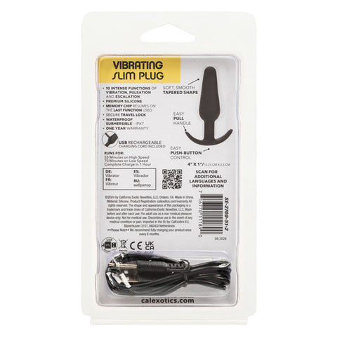 Boundless Vibrating Slim Plug - Black Boundless Vibrating Slim Plug - Black