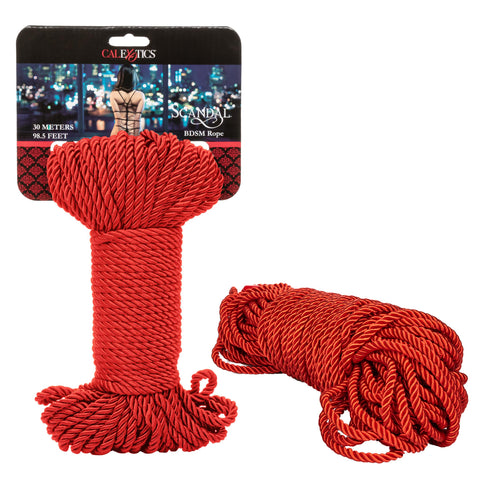 Scandal BDSM Rope 98.5ft/ 30m - Red Scandal BDSM Rope 98.5ft/ 30m - Red