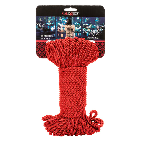 Scandal BDSM Rope 98.5ft/ 30m - Red Scandal BDSM Rope 98.5ft/ 30m - Red