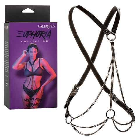 Euphoria Collection Multi Chain Harness - Black Euphoria Collection Multi Chain Harness - Black