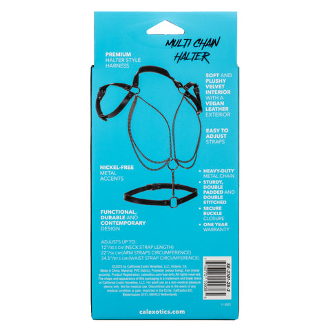 Euphoria Collection Multi Chain Halter - Black Euphoria Collection Multi Chain Halter - Black