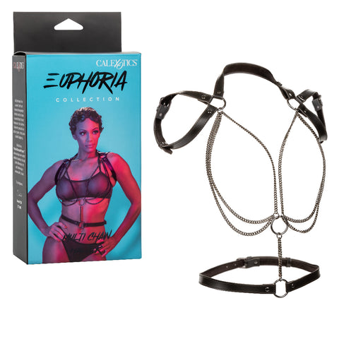 Euphoria Collection Multi Chain Halter - Black Euphoria Collection Multi Chain Halter - Black