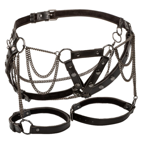 Euphoria Collection Thigh Harness With Chains -  Black Euphoria Collection Thigh Harness With Chains -  Black