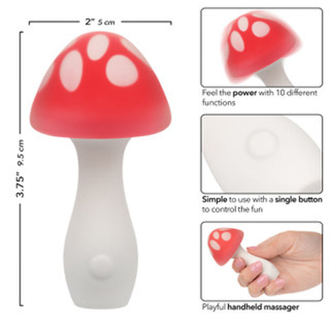 Naughty Bits Muff Shroom Playful Massager - Red Naughty Bits Muff Shroom Playful Massager - Red