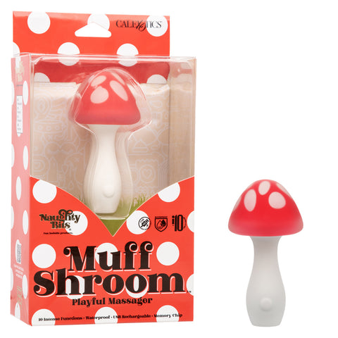 Naughty Bits Muff Shroom Playful Massager - Red Naughty Bits Muff Shroom Playful Massager - Red