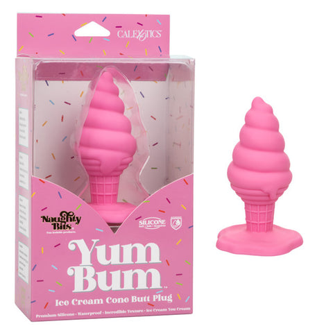 Naughty Bits Yum Bum Ice Cream Cone Butt Plug - Pink Naughty Bits Yum Bum Ice Cream Cone Butt Plug - Pink