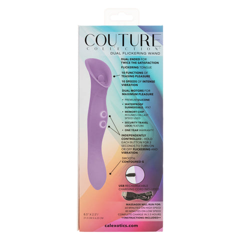 Couture Collection Dual Flickering Wand - Purple Couture Collection Dual Flickering Wand - Purple