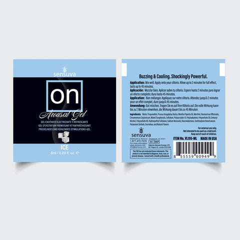 On Ice Arousal Gel 6ml Single-Use Packet On Ice Arousal Gel 6ml Single-Use Packet