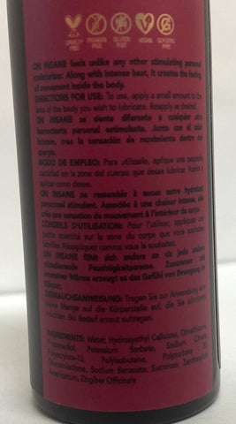 On Insane Ultra-Stimulating Glide Cherry Pop 2oz-57ml Bottle On Insane Ultra-Stimulating Glide Cherry Pop 2oz-57ml Bottle