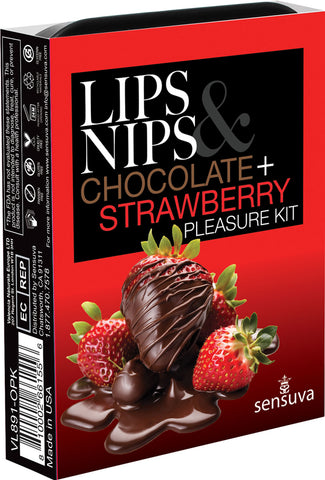 Lips and Nips Pleasure Kit Chocolate/strawberry Lips and Nips Pleasure Kit Chocolate/strawberry