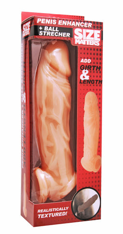 Realistic Flesh Penis Enhancer and Ball Stretcher Realistic Flesh Penis Enhancer and Ball Stretcher