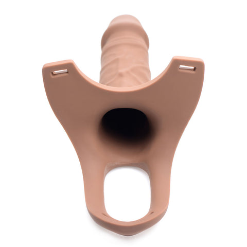Hollow Silicone Dildo Strap-on - Flesh Hollow Silicone Dildo Strap-on - Flesh
