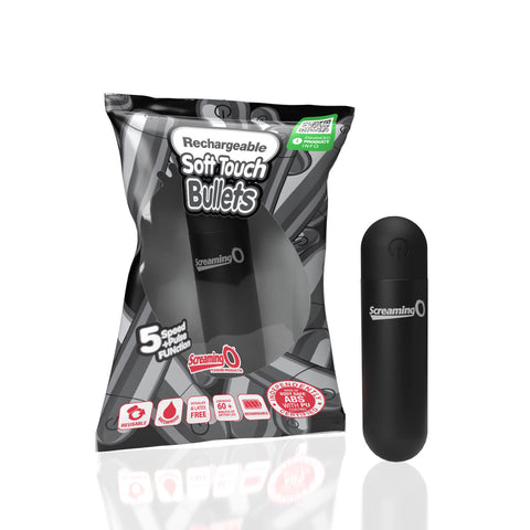 Screaming O Soft Touch Rechargeable Bullet - Black Screaming O Soft Touch Rechargeable Bullet - Black