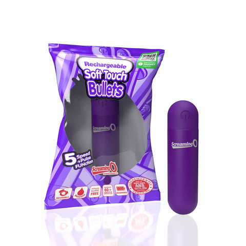 Screaming O Soft Touch Rechargeable Bullet -Purple Screaming O Soft Touch Rechargeable Bullet -Purple