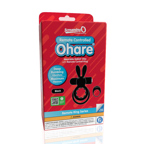 Screaming O Remote Controlled Ohare Vibrating Ring - Black Screaming O Remote Controlled Ohare Vibrating Ring - Black