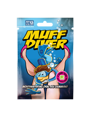 Muff Diver Mouth Watering Oral Sex Gummies - 20 Ct Display Muff Diver Mouth Watering Oral Sex Gummies - 20 Ct Display