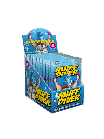 Muff Diver Mouth Watering Oral Sex Gummies - 20 Ct Display Muff Diver Mouth Watering Oral Sex Gummies - 20 Ct Display