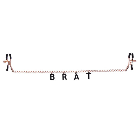 Brat Charmed Nipple Clamps - Rose Gold Brat Charmed Nipple Clamps - Rose Gold