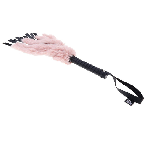 Brat Faux Fur Flogger - Pink/black Brat Faux Fur Flogger - Pink/black