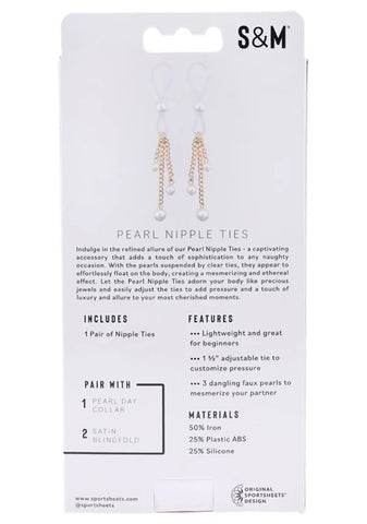 Pearl Nipple Ties - Gold/white Pearl Nipple Ties - Gold/white