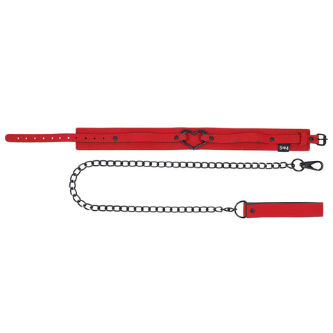 Amor Collar and Leash - Red Amor Collar and Leash - Red