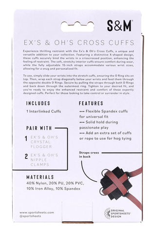eX's and Oh's Cross Cuffs eX's and Oh's Cross Cuffs