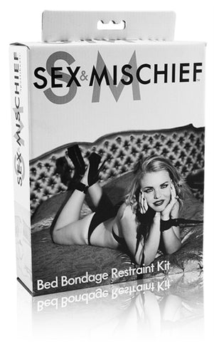 Sex and Mischief Bed Bondage Restraint Kit Sex and Mischief Bed Bondage Restraint Kit