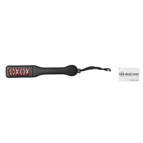 Sex and Mischief Xoxo Paddle - Black Sex and Mischief Xoxo Paddle - Black
