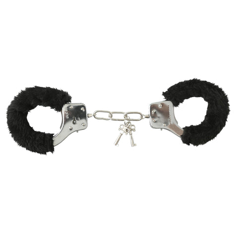 Sex and Mischief Furry Handcuffs - Black Sex and Mischief Furry Handcuffs - Black