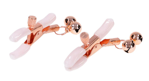 Peaches 'N Creame Bell Nipple Clamps - Pink Peaches 'N Creame Bell Nipple Clamps - Pink