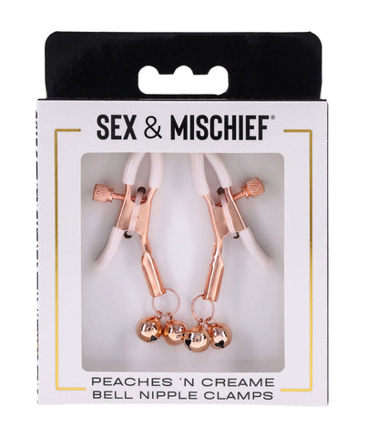Peaches 'N Creame Bell Nipple Clamps - Pink Peaches 'N Creame Bell Nipple Clamps - Pink