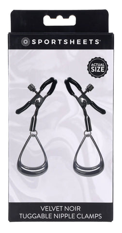 Velvet Noir Tuggable Nipple Clamps Velvet Noir Tuggable Nipple Clamps