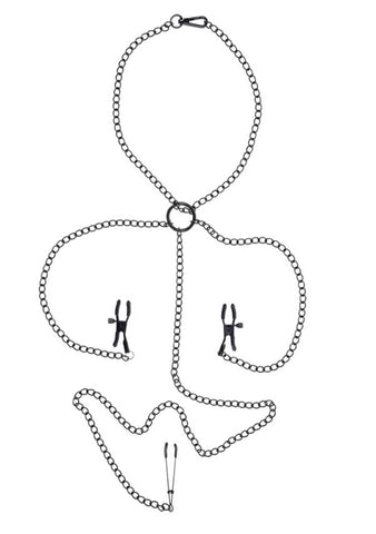 Saffron Nipple to Clit Set - Black Saffron Nipple to Clit Set - Black